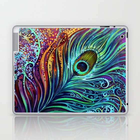 Peacock Feather by Laura Zollar Laptop & iPad Skin