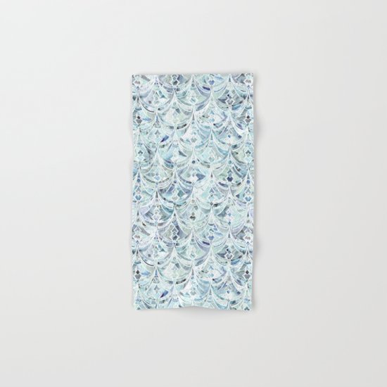 Ice and Diamonds Art Deco Pattern Hand & Bath Towel