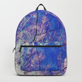 White Trees Light Blue Sky In February Watercolor Backpack | Graphicdesign, Energy, Nature, Watercolour, Colors, Shiny, Watercolor, Radiant, Blue Shades, Leafless 
