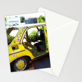 Yelow nature car Stationery Card