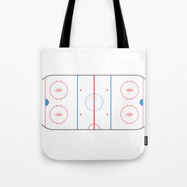 Hockey Rink Tote Bag