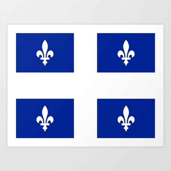 Flag of Quebec Art Print