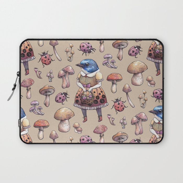 Mushroom Pickers - Lady Blue Laptop Sleeve