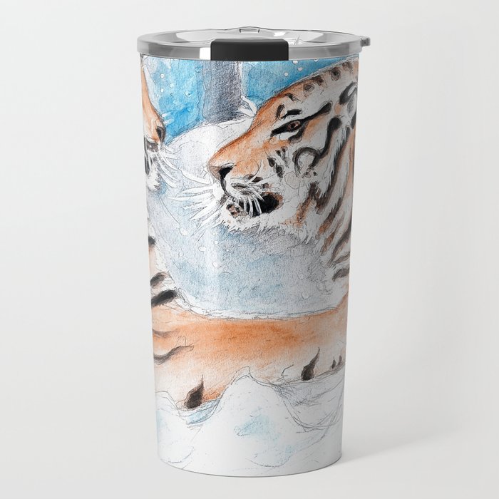 Tiger Play Travel Mug