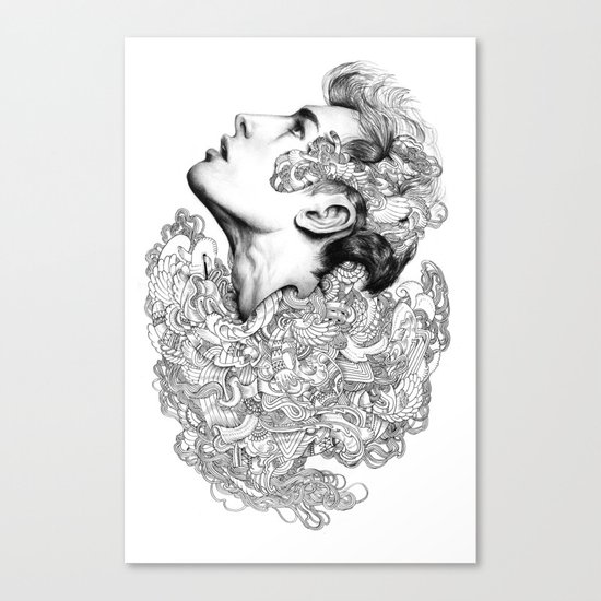 Facial explosion part 3 Canvas Print