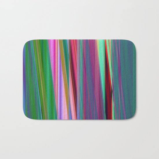 fall stripes Bath Mat