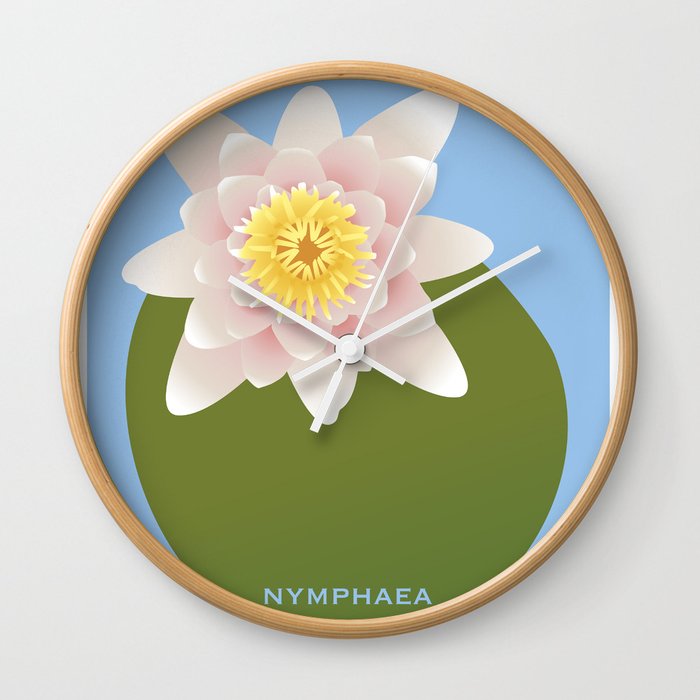 Nymphaea Wall Clock