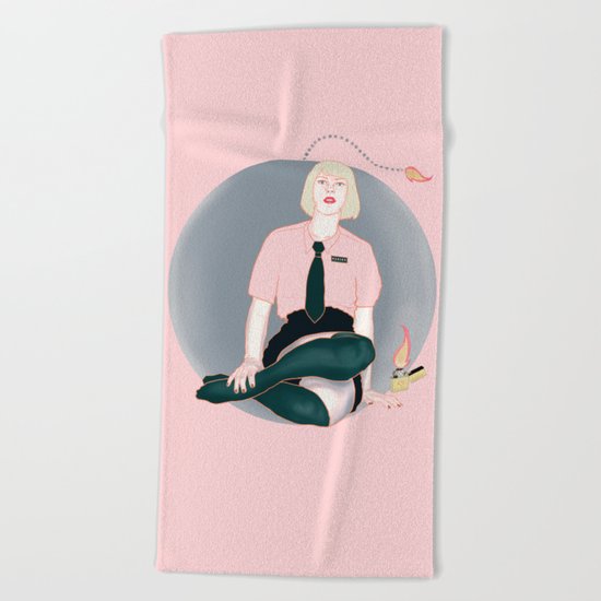 Grab this nasty ball Beach Towel