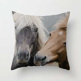 Happy Horses | Colour Throw Pillow