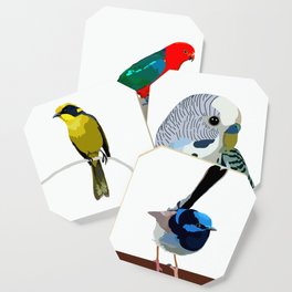 Mixed Australian Birds Coaster I Coaster