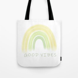 Good Vibes Cute Rainbow Tote Bag