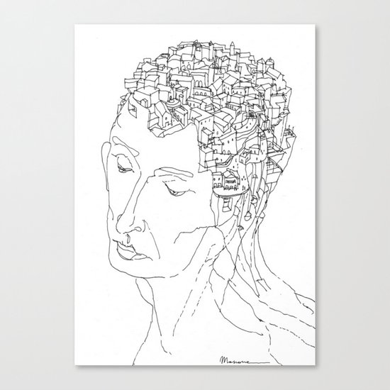 La Citta' Dentro Canvas Print