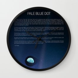 Pale Blue Dot — Voyager 1 (2020 revision), quote Wall Clock