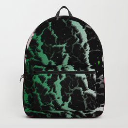 Cracked Space Lava - Green/White/Red Backpack