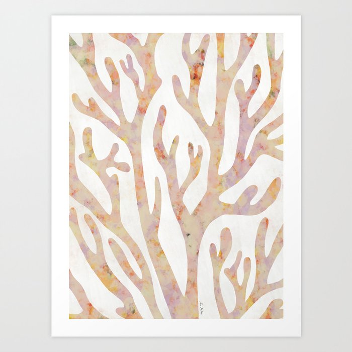Acrylic Marine corals Art Print