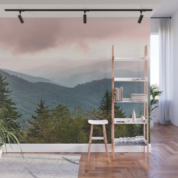 Great Smoky Mountain National Park Sunset Layers III - Nature Photography Wall Mural