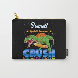 Bennett Name, I'm Ready To Crush Kindergarten Dinosaur Back To School Carry-All Pouch
