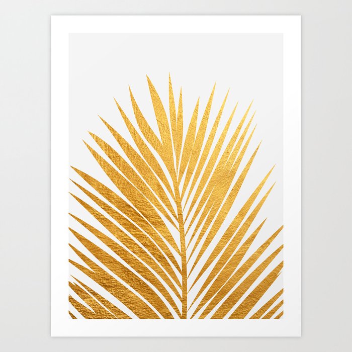 Golden leaf III Art Print