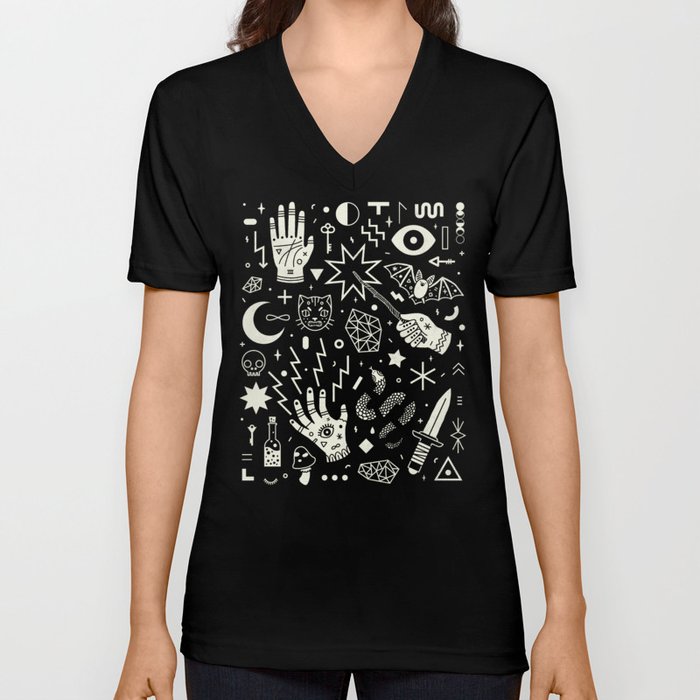 Witchcraft V Neck T Shirt