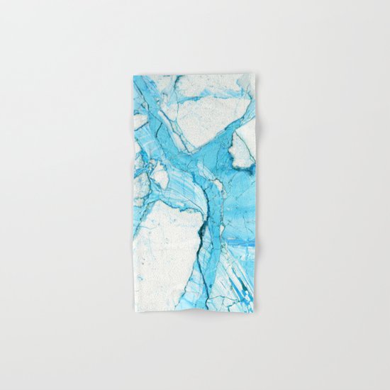 Blue marble Hand & Bath Towel