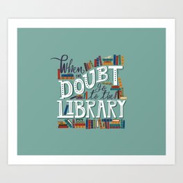 Library Art Print | Graphicdesign, Digital 