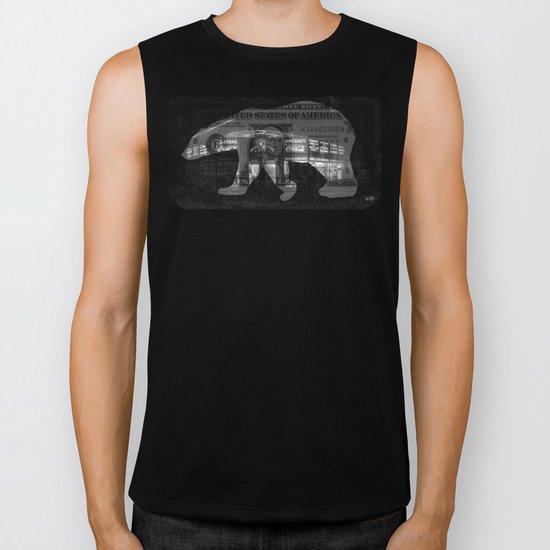 Ice Bear City Collage Biker Tank