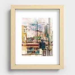 La Mission aka the District Vibe in San francisco Recessed Framed Print
