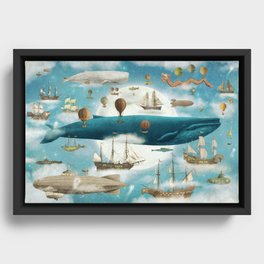 Ocean Meets Sky - from picture book Framed Canvas