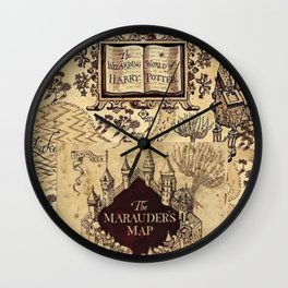 Harry Potter Clock Marauders Map mischief managed harry potter decoration harry 