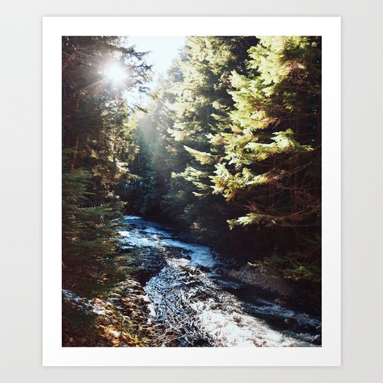 Downstream Art Print