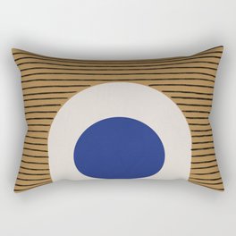 Blue Circle #1 Rectangular Pillow