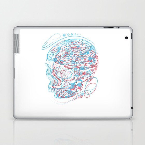 Red 'n Blue Skulls Laptop & iPad Skin