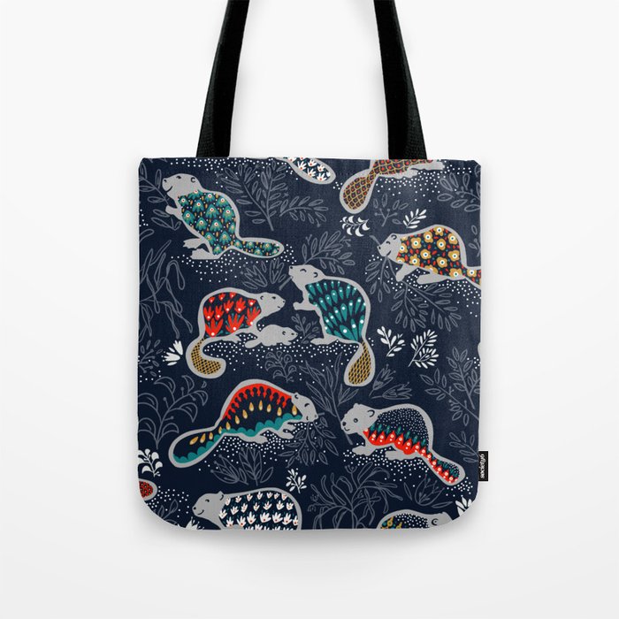 Beaver is back by night - Comeback Species Tote Bag
