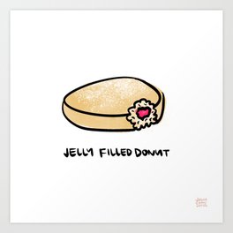 Jelly Filled Donut Art Print