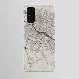 Texal, Killeen - city map - black and white Android Case