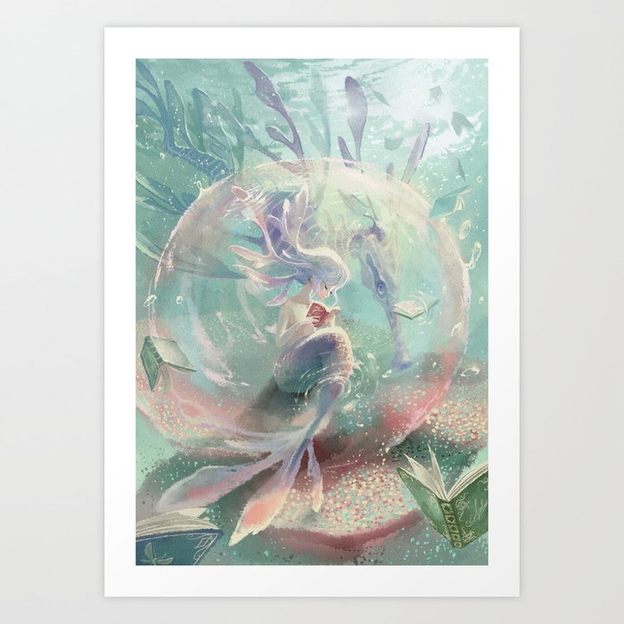 LOVE TO READ | Inside The Bubble Art Print