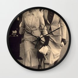 Caught off guard by a street photographer - the war years Wall Clock
