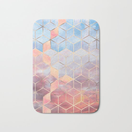 Magic Sky Cubes Bath Mat