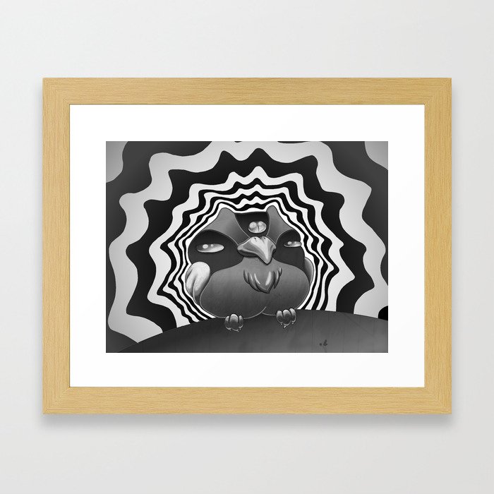 Psychedelic Owl Framed Art Print