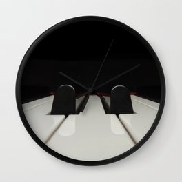 PIANO MUSIC - A DO-RE-ME Wall Clock | Abstract, Black and White, Photo, Music 