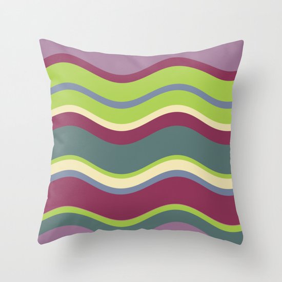 Lavender Shores Throw Pillow