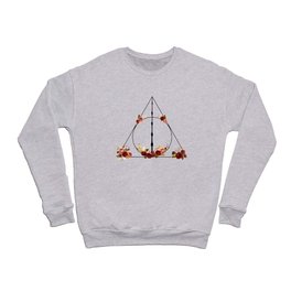 Deathly Hallows in Red and Gold Crewneck Sweatshirt