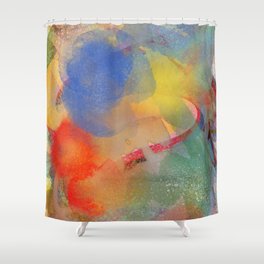 Abstract Watercolor Zen Art by Emmanuel Signorino Shower Curtain