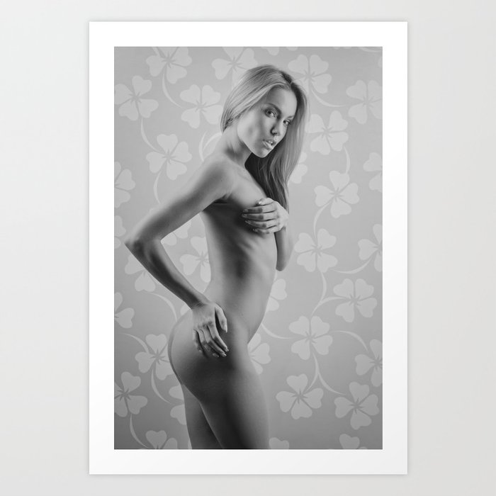 Very beautiful nude or naked woman Art Print