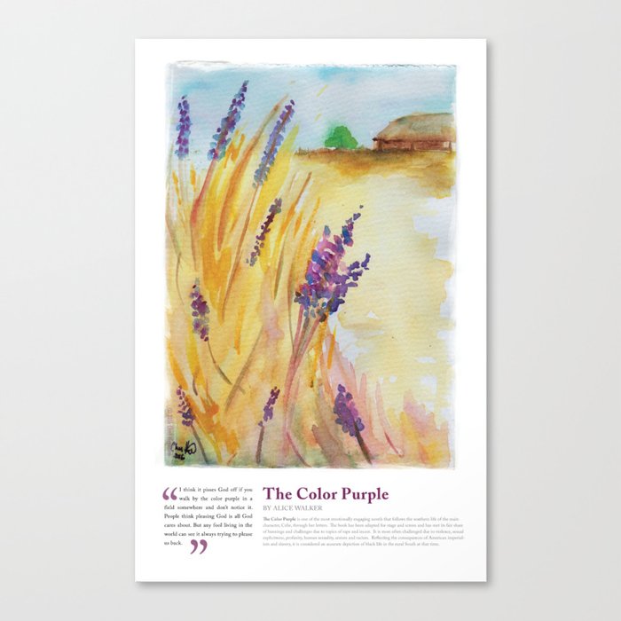 Banned Book: The Color Purple Canvas Print