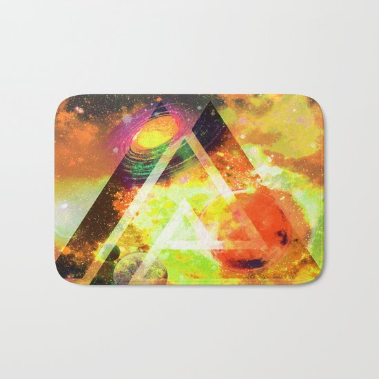 space triangles Bath Mat