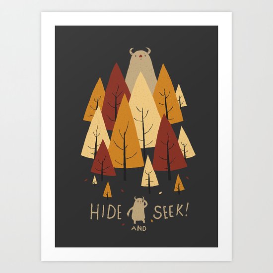 hide and seek Art Print