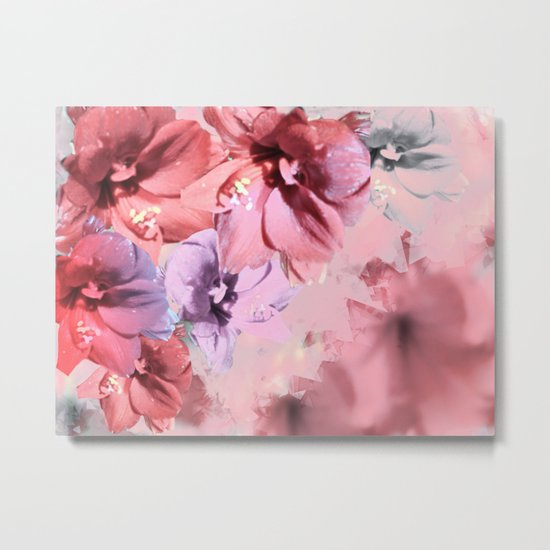Red Flower Fantasia 2 Metal Print