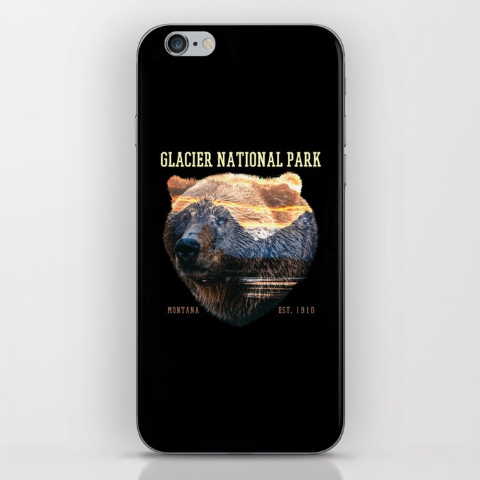 Glacier National Park Montana Bear Nature Scenery iPhone Skin