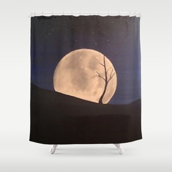 Full Moon Shower Curtain